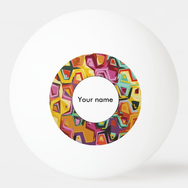 Colourful holes texture ping pong ball (Front)