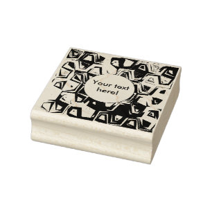 Colourful holes texture rubber stamp