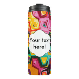 Colourful holes texture thermal tumbler