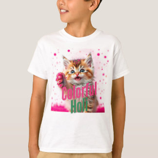 Colourful Holi – Cute Kitten Edition! T-Shirt