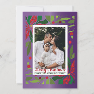 Colourful Holiday Greeting Flat Card
