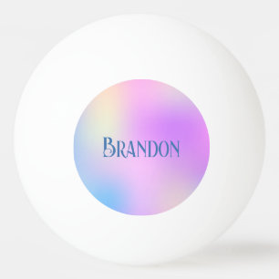 Colourful holographic background ping pong ball