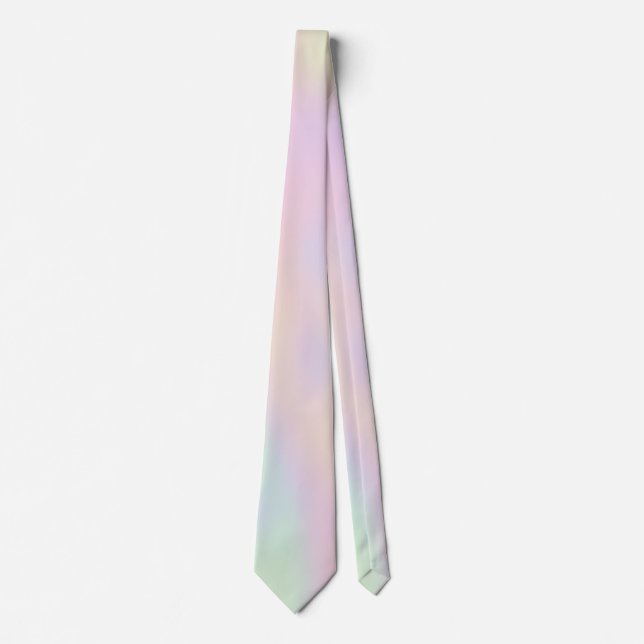 Colourful Holographic Background Tie (Front)