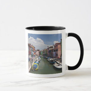 Colourful homes along canal on the island of mug