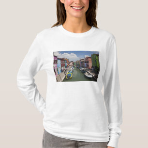Colourful homes along canal on the island of T-Shirt