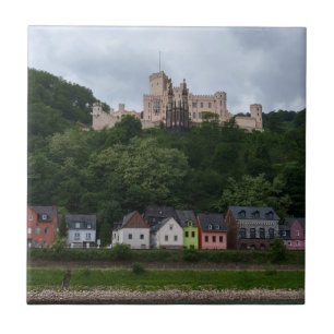 Colourful Homes Below Stolzenfels Castle Ceramic Tile