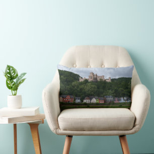 Colourful Homes Below Stolzenfels Castle Lumbar Cushion