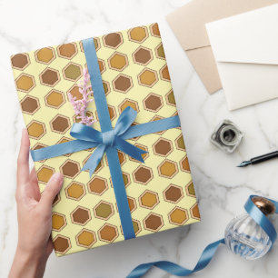 Colourful Honeycomb Birthday Wrapping Paper