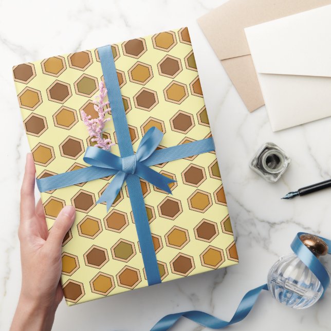 Colourful Honeycomb Birthday Wrapping Paper (Gifting)