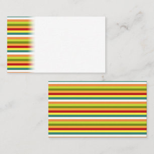 Colourful Horizontal Lines Cinco de Mayo Fiesta Place Card