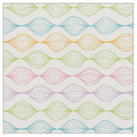 Colourful horizontal ogee pattern