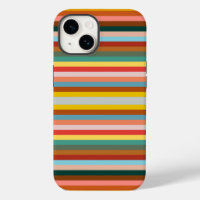 Colourful Horizontal Retro Stripes 
