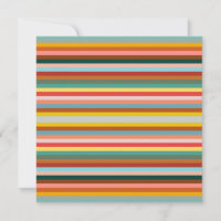 Colourful Horizontal Retro Stripes 