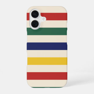 Colourful Horizontal Stripes iPhone 16 Case