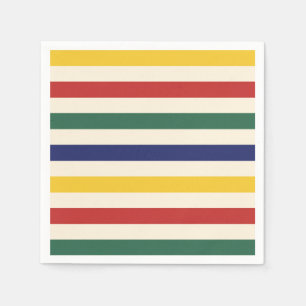 Colourful Horizontal Stripes Napkin