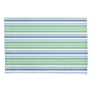 Colourful horizontal stripes pillowcase