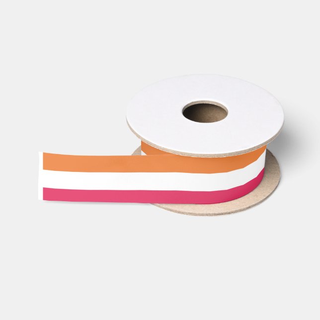 Colourful Horizontal Stripes Satin Ribbon (Spool)