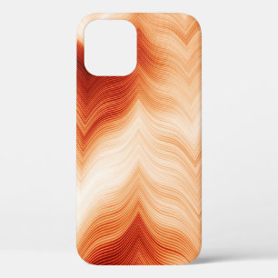 Colourful horizontal wavy pattern iPhone 12 case