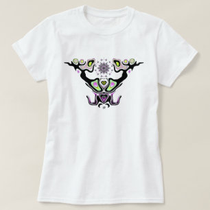 Colourful horned mantis head T-Shirt