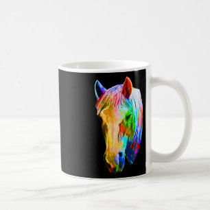 Colourful Horse Art Horseback Riding Lover Artsy H Coffee Mug