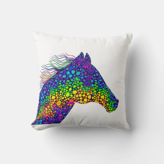 Colourful Horse Cushion