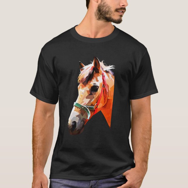 Colourful Horse Graphic 1 T-Shirt (Front)