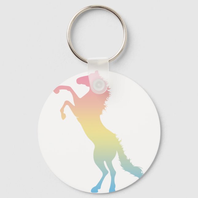 Colourful Horse Key Ring (Front)