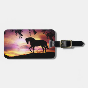 Colourful Horse Luggage Tag