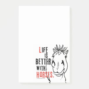 Colourful Horse Pattern Post-it Notes