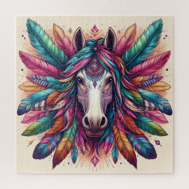 Colourful Horse Puzzle (Vertical)