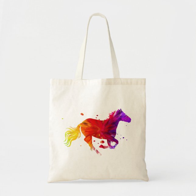 Colourful Horse Tote Bag (Front)