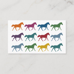 Colourful Horses Business Cards