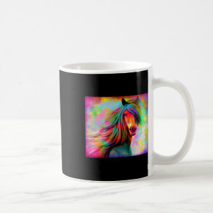 Colourful Horses Horseback Riding Horse Lovers Flo Coffee Mug