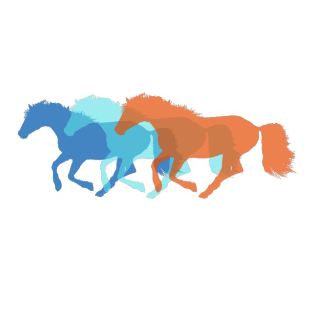 Colourful Horses Running Mug (Creator Uploaded)