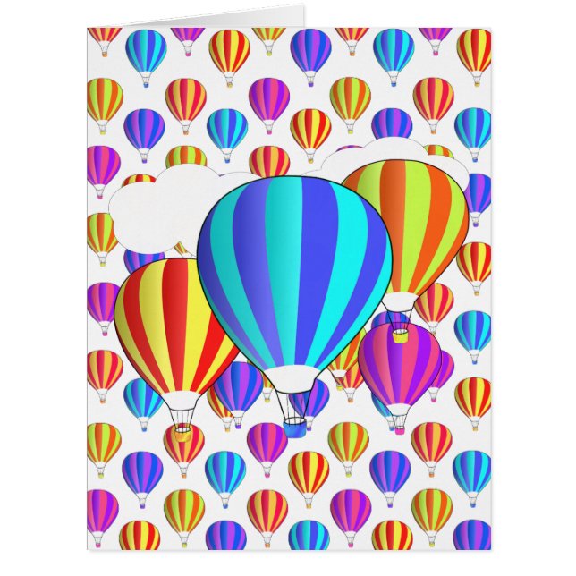 Colourful Hot Air Balloon Pattern (Front)