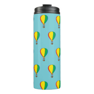 Colourful Hot Air Balloon Pattern Thermal Tumbler
