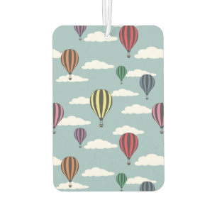 Colourful hot air balloons car air freshener