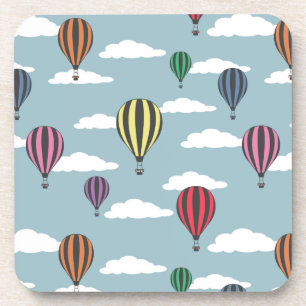 Colourful hot air balloons coaster