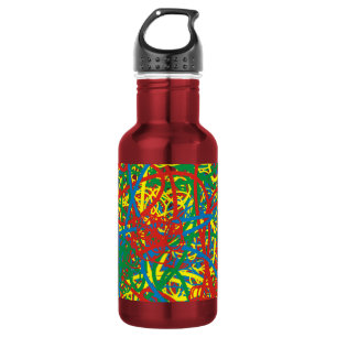Colourful hot mess blast multi colour splash rainb 532 ml water bottle