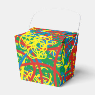 Colourful hot mess blast multi colour splash rainb favour box