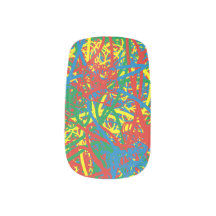 Colourful hot mess blast multi colour splash rainb