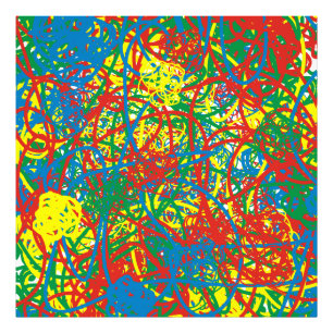 Colourful hot mess blast multi colour splash rainb photo print