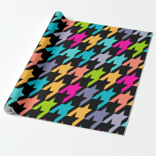 Colourful Houndstooth Seamless Pattern 2 Wrapping  Wrapping Paper