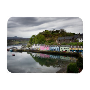 Colourful houses in Portree, Skye Magnet