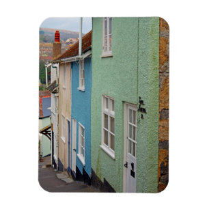 Colourful houses, Lyme Regis, Dorset, England Magnet
