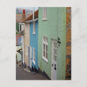 Colourful houses, Lyme Regis, Dorset, England Postcard