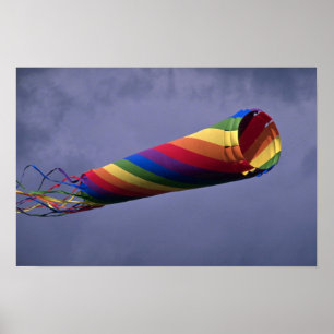 Colourful Huge and colourful windsock Poster