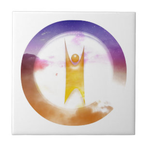 Colourful Humanism Symbol Ceramic Tile