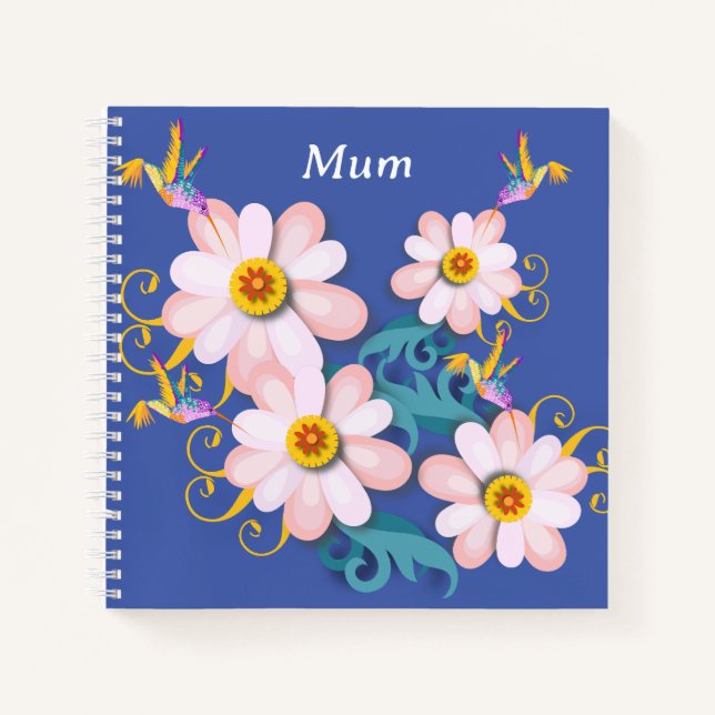 Colourful Humming Bird   Notebook (Front)