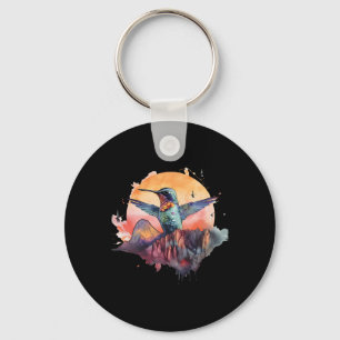Colourful Hummingbird Bird Watching Earth Day Natu Key Ring